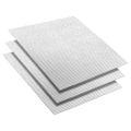 vidaXL Zrkadlová mozaiková dlaždica 3 ks Strieborná 30 x 30 cm Sklo