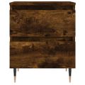 vidaXL Nočné stolíky 2 ks dymový dub 40x35x50 cm kompozitné drevo