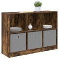 vidaXL Servírovacia skriňa Dymová dub 102 x 32 x 73,5 cm