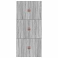 vidaXL Rám postele s úložným prostorem Sivý Sonoma 70 x 190 cm