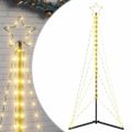 vidaXL LED vianočný stromček 363 LED teplá biela 182 cm