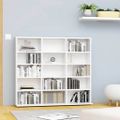 vidaXL Skrinka na CD, biela 100x23x89,5 cm, kompozitné drevo