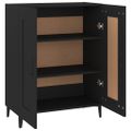 vidaXL Komoda čierna 69,5x34x90 cm spracované drevo
