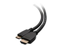 High Speed - 60Hz - M/M - Kábel HDMI s ethernetom - 19 pin mini HDMI Type C s pínmi (male) do HDMI s pínmi (male) - 3.05 m - tienený - čierna