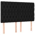 vidaXL Posteľný rám boxspring s matracom čierny 140x200 cm látka