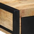 vidaXL Konzolový stolík 100x35x75 cm Masívne hrubé drevo Mango
