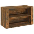 vidaXL Regál na topánky dymový dub 75x35x45 cm spracované drevo