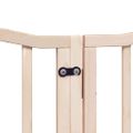 vidaXL Brána pre psa s dverami skladacia 9 panely 450cm topoľové drevo