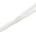 vidaXL Lano na čln 10 mm 9 m Biela Polyester