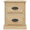 vidaXL Nočné stolíky 2 ks dub sonoma 39x39x47,5 cm spracované drevo