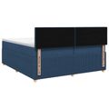 vidaXL Posteľ boxspring s matracom Modrá 200 x 200 cm Látka