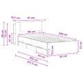 vidaXL Posteľový rám s úložným priestorom a čelom Biela 80 x 200 cm