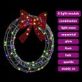 vidaXL Veniec 80 LED Viacfarebný 92 x 92 x 9,5 cm Akryl