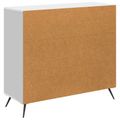 vidaXL Servírovacia skriňa Biela s vysokým leskom 89 x 34,5 x 80 cm