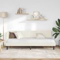 vidaXL Rohový rám postele s čelnou doskou Krémová 80 cm x 200 cm Zamat