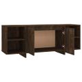 vidaXL TV skrinka hnedý dub 130x35x50 cm drevotrieska