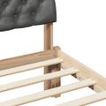 vidaXL Rám postele hnedá a tmavosivá 90 x 200 cm Borovicový masív