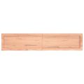vidaXL Kúpeľňová doska bledohnedá 140x30x(2-6) cm ošetrený masív