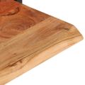vidaXL Nástenné police 2 ks 100x24x35 cm akáciový masív a oceľ