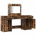 vidaXL Toaletný stolík 3 ks Hnedá 78,5 x 41 x 135 cm Kompozitné drevo