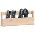 vidaXL Nástenné stojany na topánky 2 ks 59x9x23 cm borovicový masív