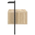 vidaXL Nočné skrinky nástenné 2 ks dub sonoma 35x30x51cm kompoz. drevo