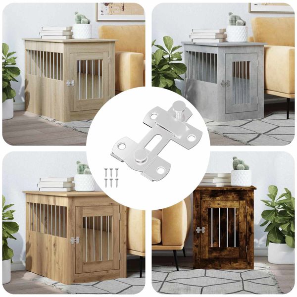 vidaXL Zámok dverí 12 pcs Strieborná 70 x 8 mm Oceľ