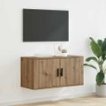 vidaXL Nástenná skriňa pre TV 80 x 34.5 x 40 cm dub artisan