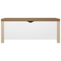 vidaXL Úložný box s vankúšom dub sonoma a biela 105x40x45 cm drevotrieska
