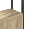 vidaXL Knižnica 6 úrovní 40 x 24 x 161 cm Kompozitné drevo Sonoma dub