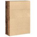 vidaXL Knižnica staré drevo 60x24x85 cm kompozitné drevo