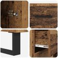 vidaXL Highboard 2 ks Staré drevo 69,5 x 34 x 180 cm Kompozitné drevo