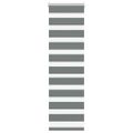 vidaXL Zebra roleta tmavošedá 45x100 cm šírka látky 40,9 cm polyester