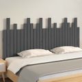 vidaXL Nástenné čelo postele sivé 166x3x80 cm masívna borovica