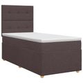 vidaXL Posteľ boxspring s matracom Tmavohnedá 80 x 200 cm Látka