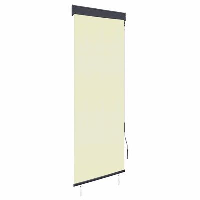 vidaXL Vonkajšia zatemňovacia roleta 60x250 cm krémová