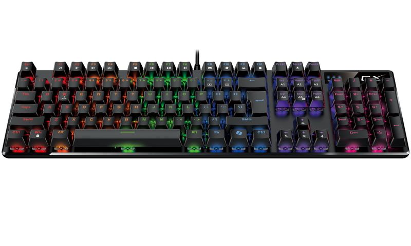 GENIUS GX GAMING Scorpion K12/ drôtová/ mechanická/ Brown Switches/ RGB podsvietenie/ Copilot/ USB/ čierna/ CZ+SK layout Klávesnica, herná, drôtová, mechanická, spínače Brown, RGB podsvietenie, Copilot, CZ+SK layout, USB, čierna