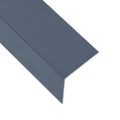 vidaXL Lišty v tvare L 90° 5 ks, hliník, antracitové 170 cm, 30x30 mm