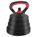 vidaXL 4-v-1 set činkových tyčí a kettlebellov 30 kg Čierna a červená