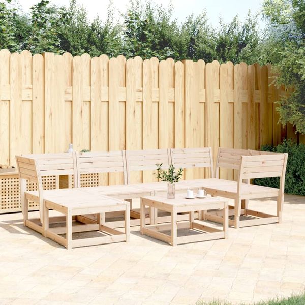 vidaXL 6-dielna záhradná sedacia súprava borovicový masív