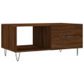 vidaXL Konferenčný stolík hnedý dub 90x50x40 cm kompozitné drevo