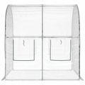 vidaXL Skleník s rámom 160 x 200 x 192,5 cm PVC Priehľadná