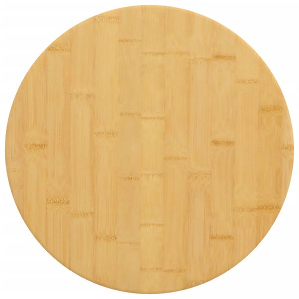 vidaXL Stolová doska Ø50x4 cm bambus