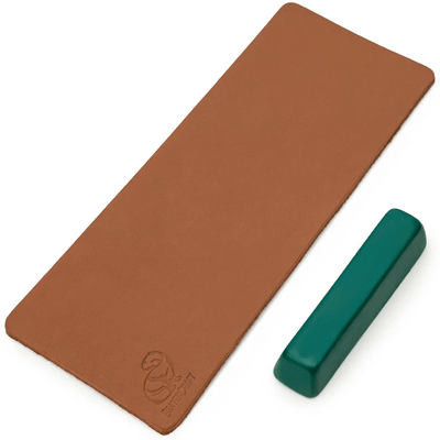 LS2P1 Beavercraft Leather Strop for Honing with P01 Polishing Compound