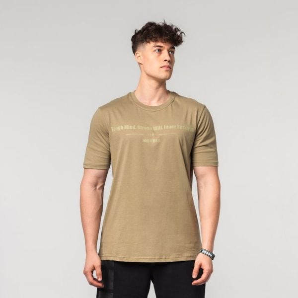 Tričko FLEXIN Beige - NEBBIA, veľkosť M, veľkosť oblečenia M