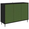 vidaXL Servírovacia skriňa GELEEN Čierny dub 102 x 33 x 76 cm