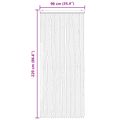 vidaXL Záves proti hmyzu z chenille Tmavohnedá a béžová 90 x 220 cm