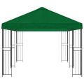 vidaXL Záhradný altánok 6 x 3 m Zelená Polyester a oceľ 190 gsm