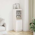 vidaXL Komoda biela 37x34x110 cm masívna borovica