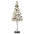 vidaXL Vianočný stromček s 300 LED-i Biela 180 cm PE a oceľ